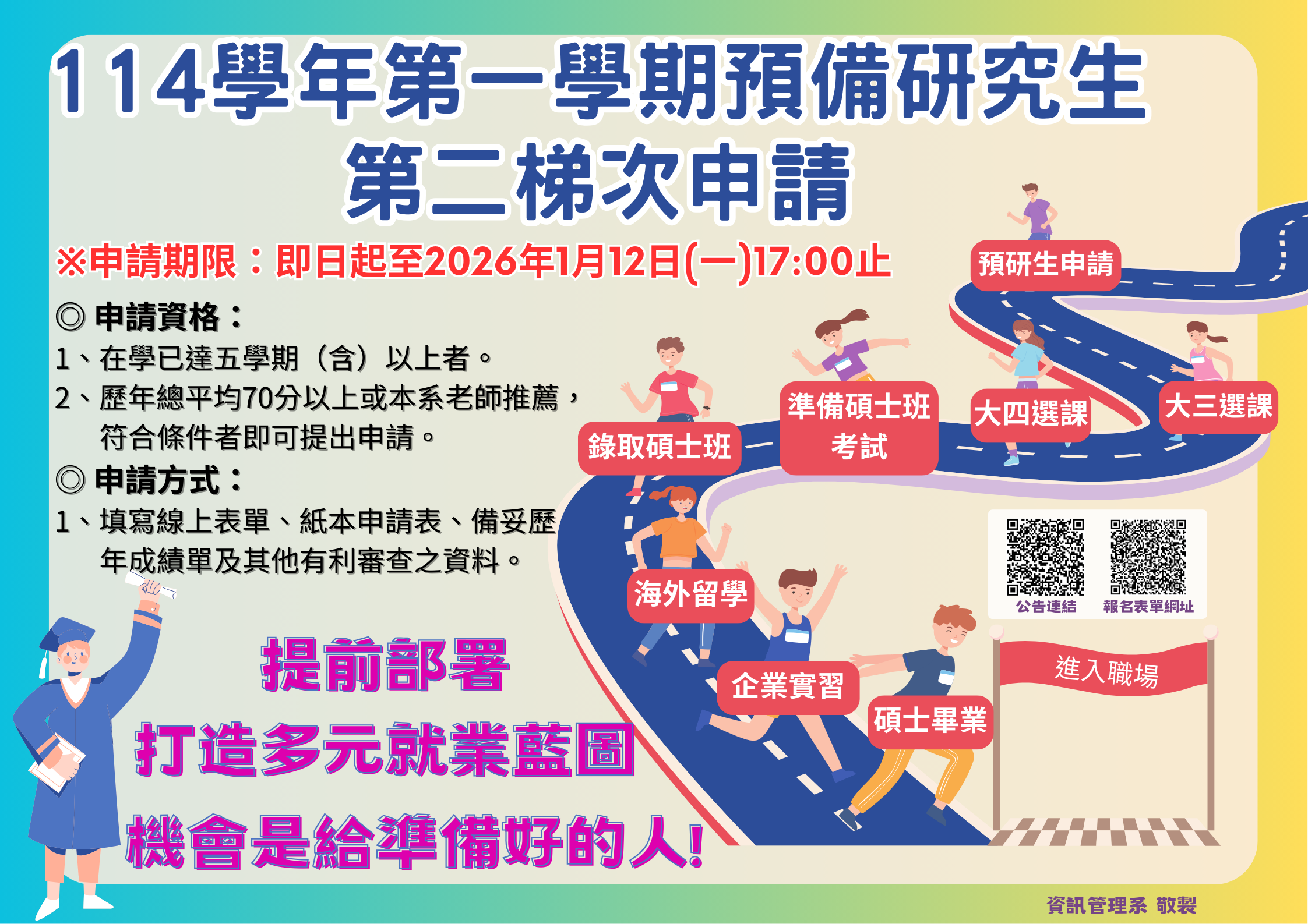 Pink and Purple Playful Running Race Ordinal Numbers Classroom Poster 的複本 1